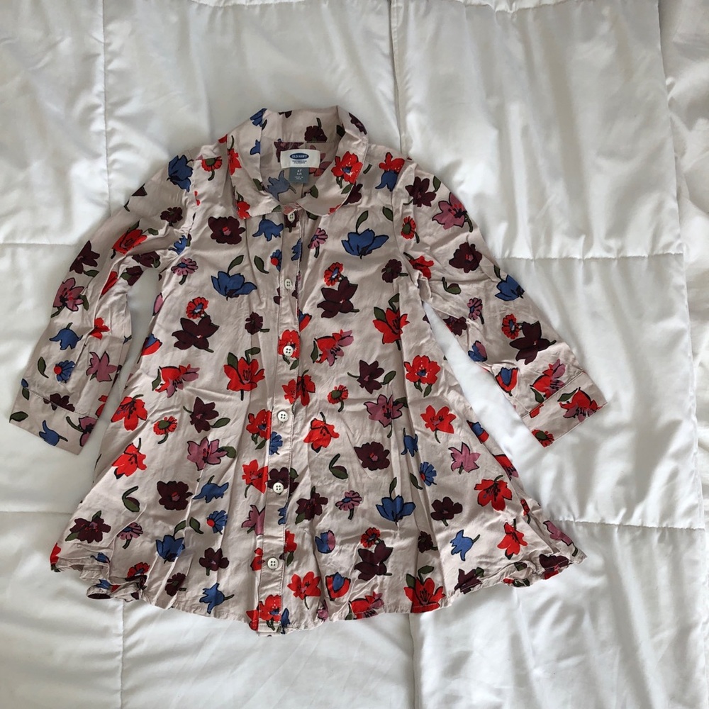 Girls old navy button up dress